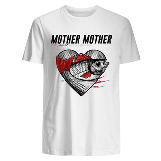 คอลูกเรือเสื้อยืดคอกลมเสื้อยืด ผ้าฝ้าย พิมพ์ลายวงร็อค Mother O My Heart Indie แฟชั่นฤดูร้อน สําหรับผู้ชายผ้าฝ้ายแท้