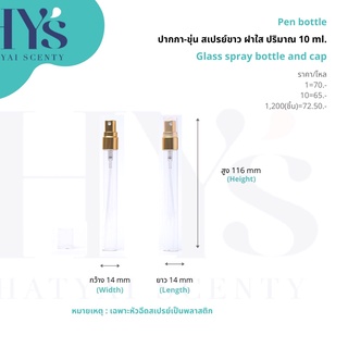 ปากกาขุ่น สเปรย์อลู ฝาครอบใส 10ml