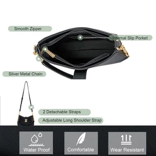 David Jones Paris กระเป๋าถือกระเป๋าสะพายข้างผู้หญิง
