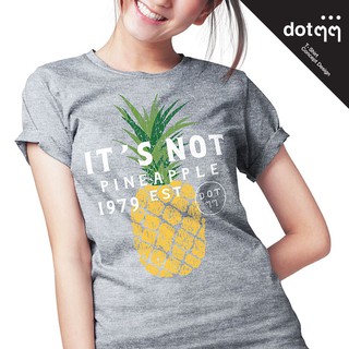 dotdotdot เสื้อยืด ลาย Pineapple (Grey)