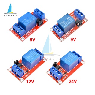 อุปกรณ์โมดูลรีเลย์ Dc 5V 12V 24V High And Low Devel 1 ช่องสัญญาณพร้อมอุปกรณ์ควบคุม