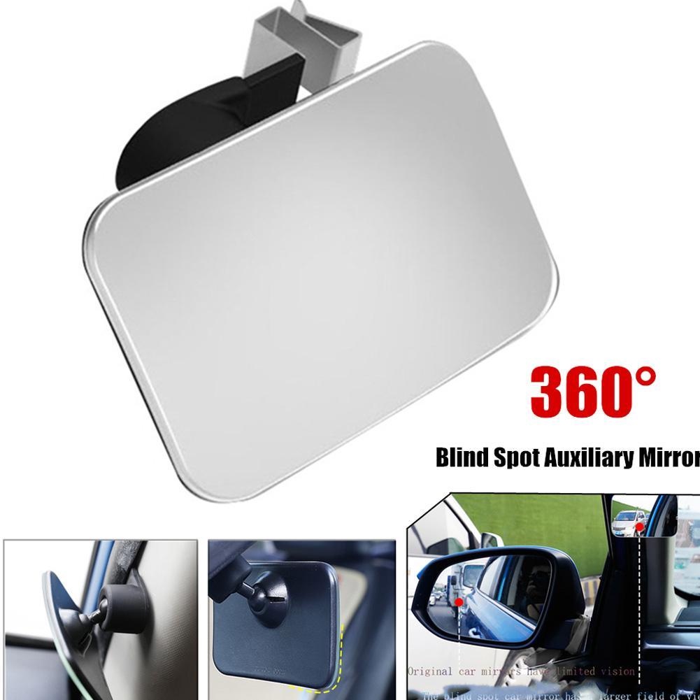 กระจกมองหลัง HD มุมกว้าง 360 องศา ปรับได้ สําหรับจอดรถยนต์ 1 ชิ้น