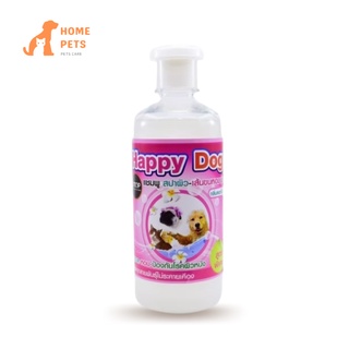 แชมพูป้องกันเห็บหมัดกลิ่นสปาดอกไม้ Happy dog Shampooบำรุงขนและดูแลผิวแพ้ง่าย สำหรับสุนัขและแมว ขนยาว