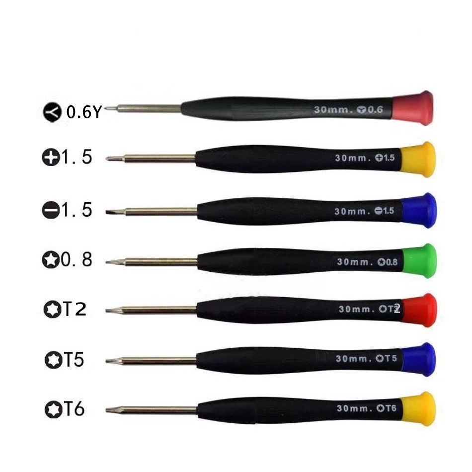 ไขควง T2 T5 T6 2.0 0.6Y 1.5 cross 0.8 1.2 เครื่องมือซ่อมโทรศัพท์มือถือสําหรับซ่อม iphone