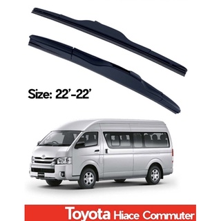 ที่ปัดน้ำฝน ใบปัดน้ำฝน ซิลิโคน ตรงรุ่น Toyota Commuter ปี 2005-2018 ไซส์ 22-22 ยี่ห้อ CLASSIC กล่องขาวแท้