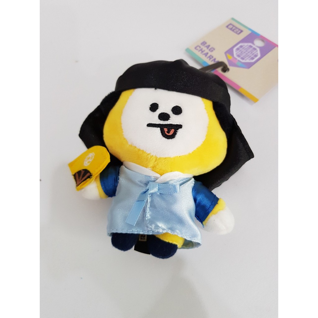 พร้อมส่ง BTS BT21 KEYCHAIN HANBOK พวงกุญแจตุ๊กตาชุดฮันบก น่ารัก นำเข้าจากประเทศเกาหลี ของแท้ 100% จา