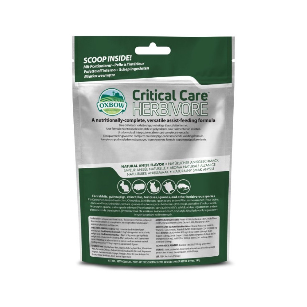 OXBOW Critical Care - Herbivore 141 G. คริติคอล แคร์ 141 กรัม