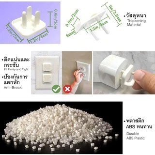 ที่อุดรูปลั๊กไฟ กันเด็กเอานิ้วแหย่ ฝาปิดรูปลัก ตัวปิดที่เสียบ ปลัก ที่ครอบปลักไฟกันไฟช็อต