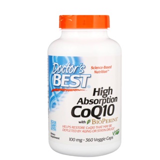 Doctors Best  CoQ10 (ubiquinone)+ BioPerine 100mg 360 capsule หรือ ubiquinol 200mg 30 softgel หรือ 60 softgel
