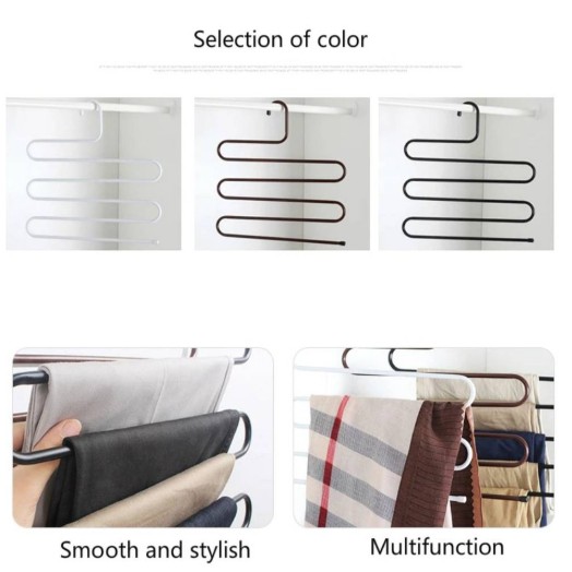 ไม้แขวนกางเกง 5ชั้นสินค้าพร้อมส่ง รูปที่ 5