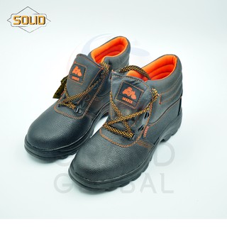 SOLID รองเท้า เซฟตี้ satety shoe หัวเหล็ก นิรภัย ปกป้องเท้า กันน้ำมัน กันไฟ กันกระแทก