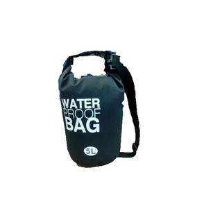 Waterproof Bag กระเป๋ากันน้ำ สีดำ ขนาดความจุ 5 ลิตร