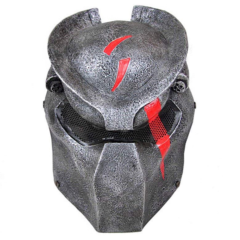 Mask หน้ากาก จากหนัง The Predator พรีเดเตอร์ เดอะ เพรดเดเทอร์ คนไม่ใช่คน ป้องกัน วัสดุ ไฟเบอร์กลาส ส