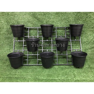 กระถางแขวนแนวนอน ขนาด 5” จำหน่ายเป็น แผง