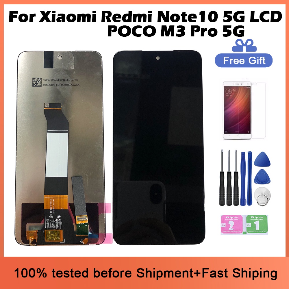 Original 6.5" For Xiaomi Redmi Note 10 5G M2103K19G LCD Display Replacement M2103K19PI Touch Screen 