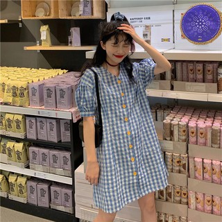 พร้อมส่ง 🌈 retro scott dress C802 มินิเดรสสก็อต มินิเดรส