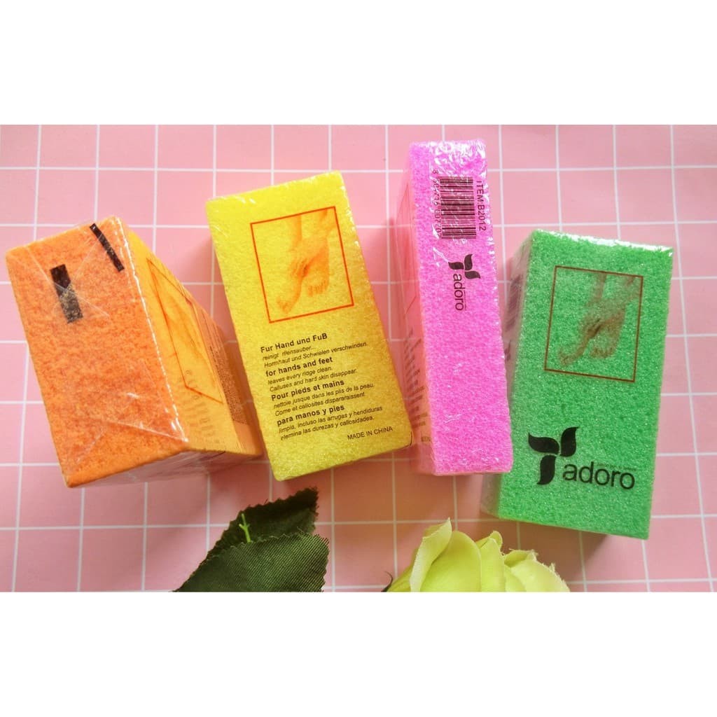 *พร้อมส่ง* โฟมขัดเท้าโฟมขัดส้นเท้า ใช้ขัดเท้า เท้าแห้ง ผิวไม่เรียบเนียน ขออนุญาติคละสี
