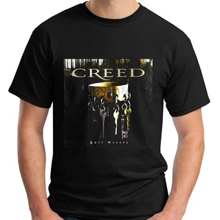 ถูกสุดๆใหม่ เสื้อยืดแฟชั่นผู้ชาย วงกลม พิมพ์ลาย Creed Full Circle Alternative Bandรหัสเต็ม