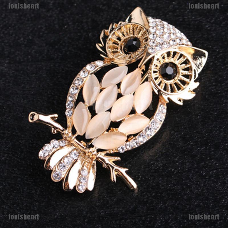 Big Owl Brooches Bouquet Vintage Wedding Hijab Scarf Pin Up Buckle ...