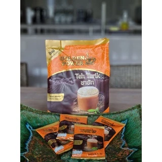 แพ็คคู่ ชาชัก ชานม ตราโกลเด้น เพาเวอร์ (Golden Power Teh Tarik 3in1) 2 ถุง