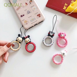 QQMALL Melody Brown Shape Lanyard Ring Strap Minne Mobile Phone Straps Cartoon Lanyards Mickey Melody Cartoon Lovely Mobile Phone Ring Strap Finger Lanyard