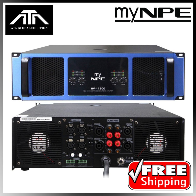 เพาเวอร์แอมป์ myNPE HV-41300 แอมป์ เครื่องเสียง ขยายเสียง กำลังขับ 1300 วัตต์