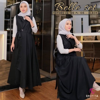Belle 2IN1 TOYOBO MIX SPANDEK ชุดเสื้อเชิ้ตผู้หญิง 2 in 1 2022