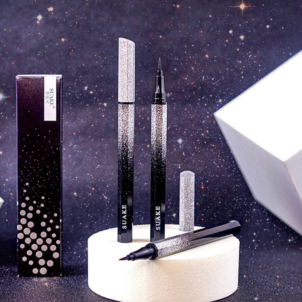 N049 SUAKE อายไลเนอร์หัวขนาดเล็ก เขียนง่าย เส้นคม กันน้ำ ไม่แพนด้า Suake Eyeliner