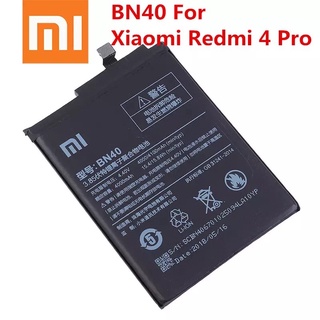 Xiao Miเดิมแบตเตอรี่BN40 4100 mAhสำหรับXiaomi Redmi 4 Pro Prime 3G RAM 32G ROM Editionแบตเตอรี่เปลี่ยนโทรศัพท์