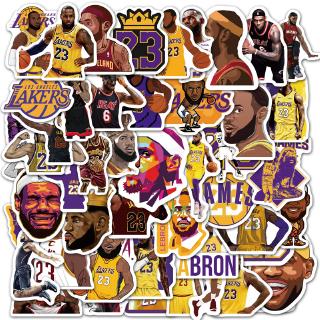 50 Nba Basketball Superstar Lebron James Graffiti สติ๊กเกอร์สําหรับติดตกแต่งกระเป๋าเดินทางแล็ปท็อป