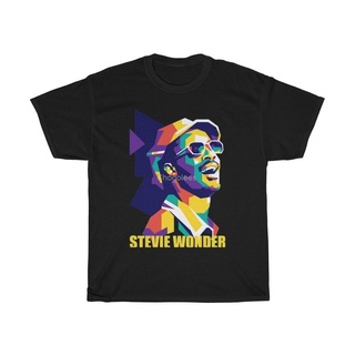 เสื้อยืดผู้ เสื้อยืดลําลอง แขนสั้น คอกลม พิมพ์ลายอัลบั้มเพลง stevie wonder Essential 70s สไตล์คลาสสิก S-5XL