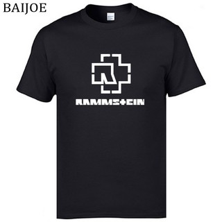 【hot tshirts】เสื้อยืดผ้าฝ้ายแขนสั้นพิมพ์ลาย baijoe rammstein สําหรับผู้ชาย2022