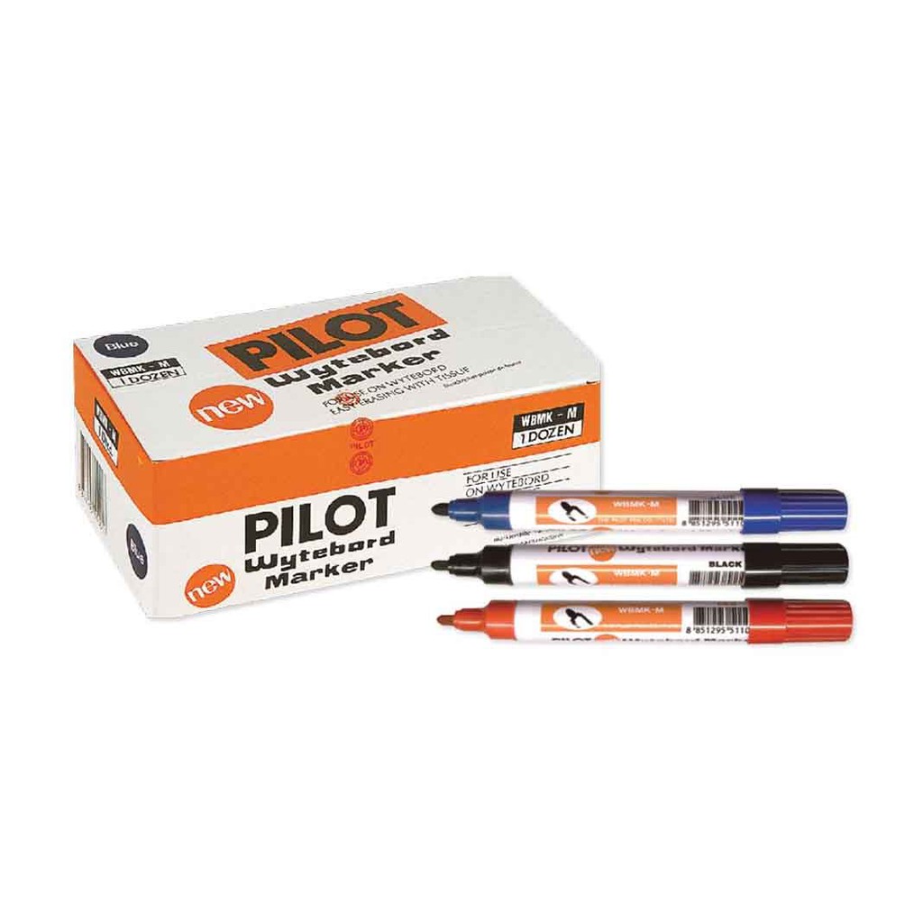 ปากกาไวท์บอร์ด Pilot หัวแหลม เติมหมึกได้ ราคา ถูกที่สุด ดีลบีเคเค