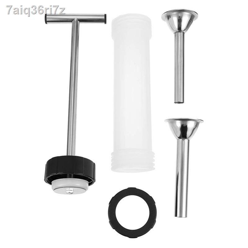 Sausage Stuffer Stainless Steel Sausage Maker Machine Kitchen Hand Tools Sausage Maker Meat Stuffer