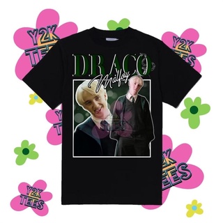 [COD]พร้อมส่ง เสื้อยืดคอกลม แขนสั้น ผ้าฝ้าย 100% พิมพ์ลายกราฟฟิค Draco Malfoy 90S หลากสี แฟชั่นฤดูร้อน สําหรับผู้ชายS-5X