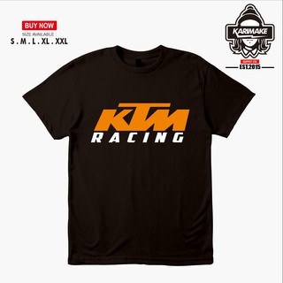 เสื้อยืดผ้าฝ้ายพิมพ์ลายแฟชั่น เสื้อยืด ลาย Ktm Racing สําหรับยานยนต์