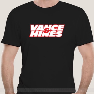 เสื้อยืดผ้าฝ้าย แขนสั้น พิมพ์ลาย Vance Hines Exhaust พลัสไซซ์ แฟชั่นสําหรับผู้ชาย