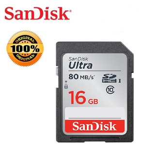 Sandisk การ์ด SD ULTRA (16GB) 80MB/S