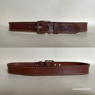 D&amp;G Belt หนังเเท้งานนอก