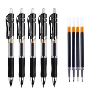ปากกาหมึกเจล สีดํา แดง น้ําเงิน ขนาด 0.5 มม. 1 ชิ้น