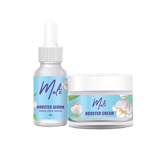 เซรั่มมะลิ+ครีมมะลิ เซรั่มหน้าใส Malii Booster Serum 15 ml &amp; Malii Booster Cream 10 ml