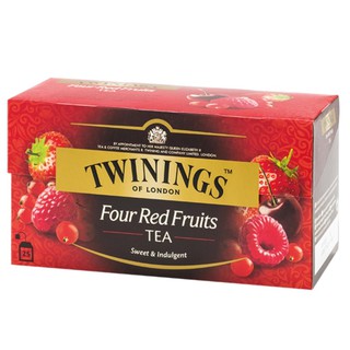 Twinings Four Red Fruits Tea ทไวนิงส์ โฟรเรดฟรุตส์ ชาอังกฤษ 2กรัม x 25ซอง