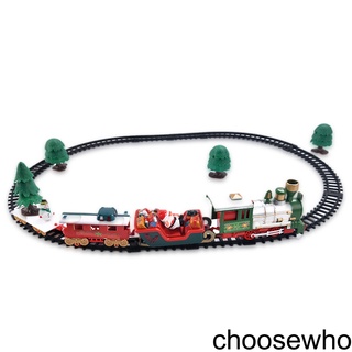 [CHOO] Christmas Electric Train Locomotive Toy Car Xmas Learning Educational Outdoor Indoor Holiday Festival Gift