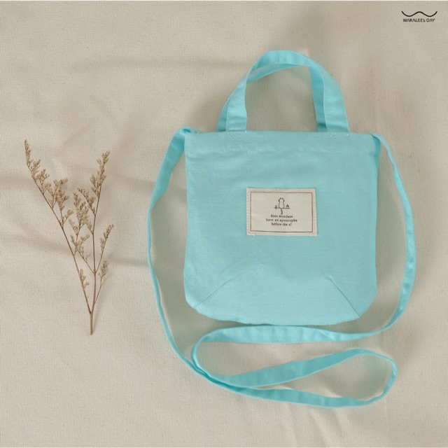 Waralee's Day  Mini Tote Bag : Mint [กระเป๋าผ้า]