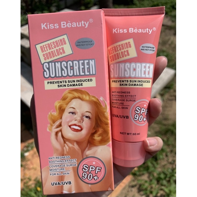 (🔥ของแท้/ส่งไว🔥) Kiss Beauty Sunscreen SPF90+ UVA/UVB กันแดด เนื้อขาว No.68560-03