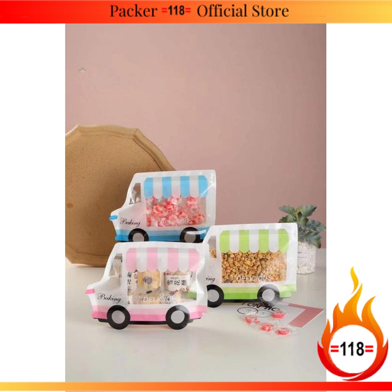 PB81 Ziplock Bread Truck Bag Design-10pc/pkt