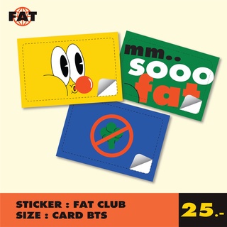 sticker fatclub สติกเกอร์ติดบัตร BTS MRT คีย์การ์ด