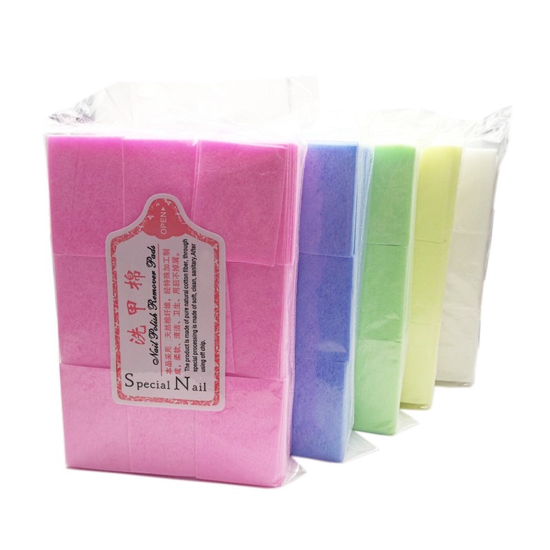 HH141-17 ผ้าทำความสะอาดเล็บเจล สีชมพู[6] F5-2