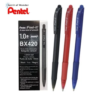 Pentel ปากกาลูกลื่น เพนเทล IFeel-it BX420 1.0mm กล่องละ 12 ด้าม