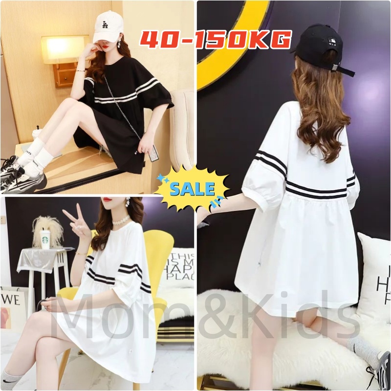 แม่&เด็ก พร้อมสต็อก 40-150กิโลกรัม พลัสขนาดเสื้อคนท้องชุดคลุมท้องชุดคนท้องสไตล์เกาหลีแฟชั่นหลวมหญิงตั้งครรภ์ชุด大码เสื้อ 装 . . . . .  .